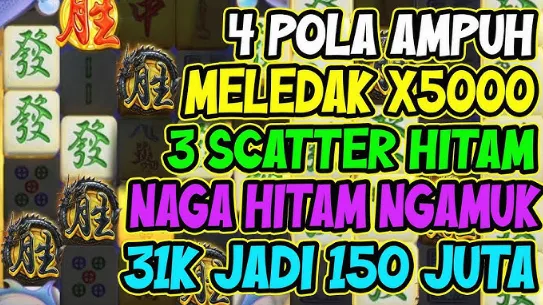 Mahjong Scatter Hitam X500